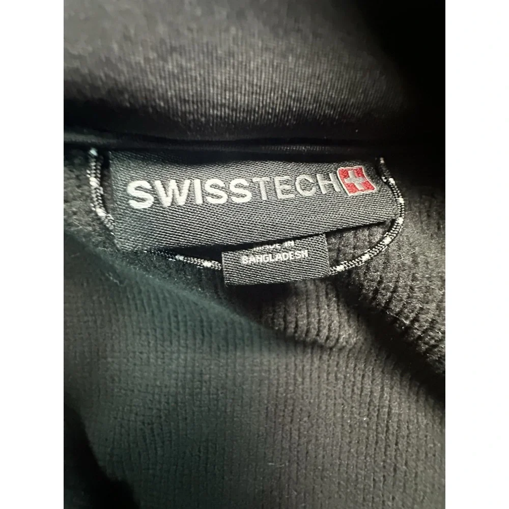 Swiss Tech Men's Jacket Black Size 2x Full Zip Long Sleeve Pockets